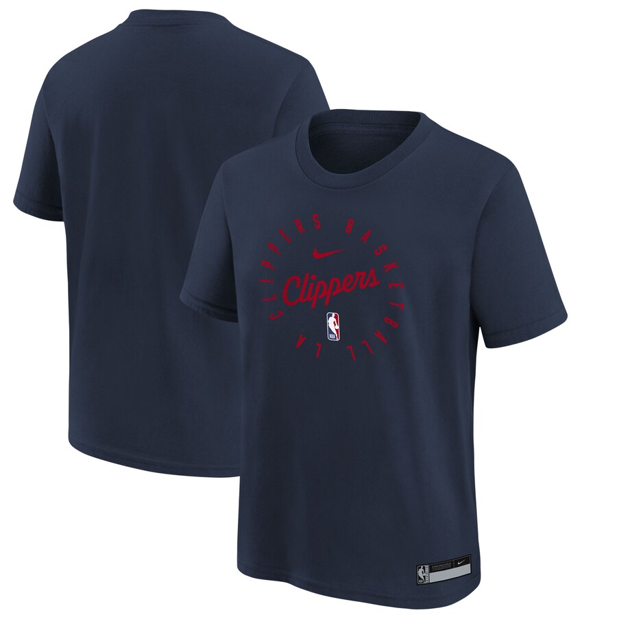 Youth LA Clippers Nike Navy Practice Legend T-Shirt