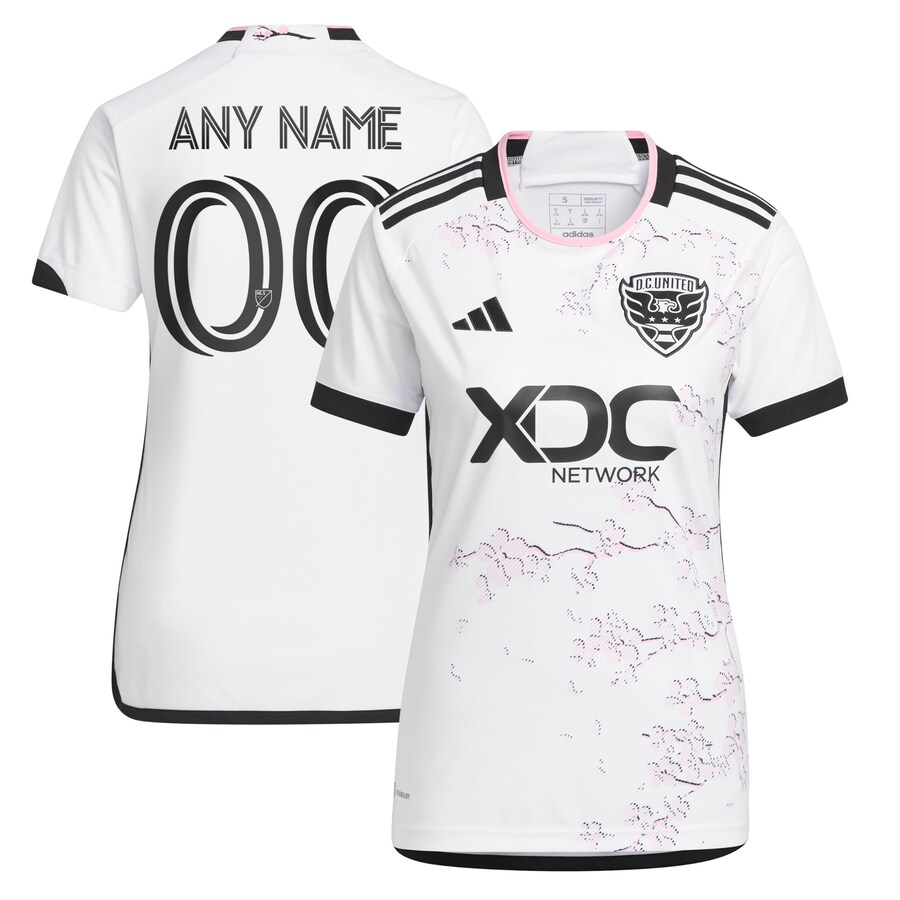 Women's D.C. United adidas White 2023 The Cherry Blossom Kit Replica Custom Jersey