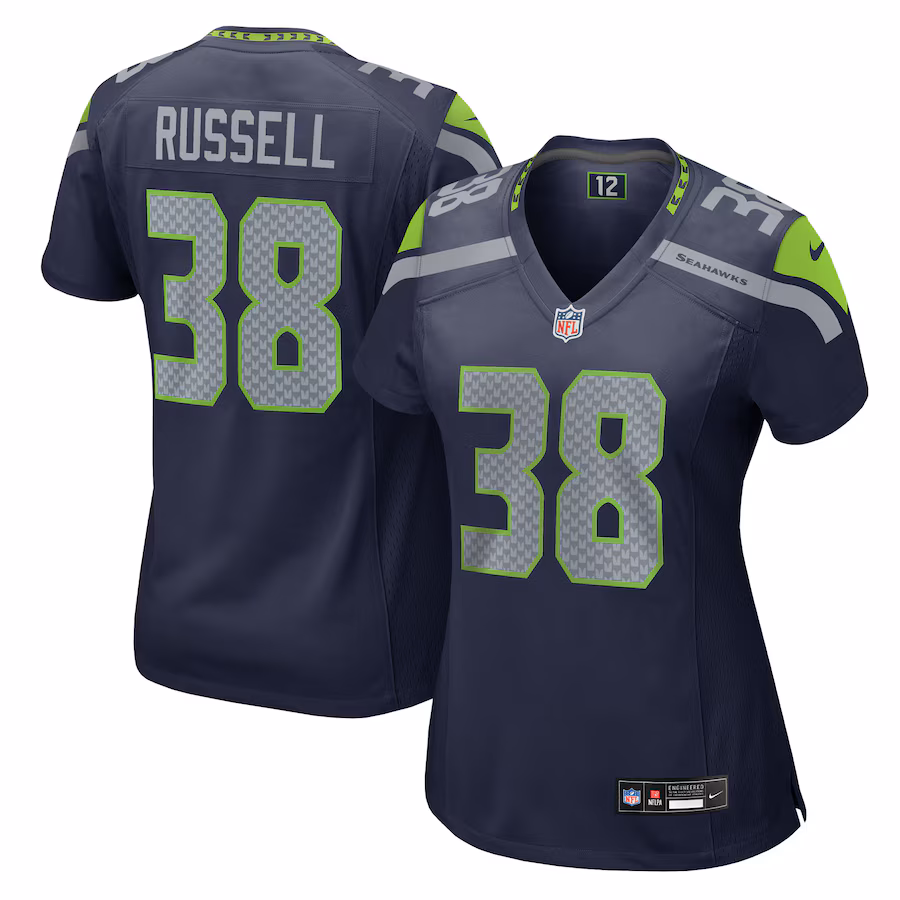 Women's Seattle Seahawks Brady Russell Nike College Navy Team Game Jersey