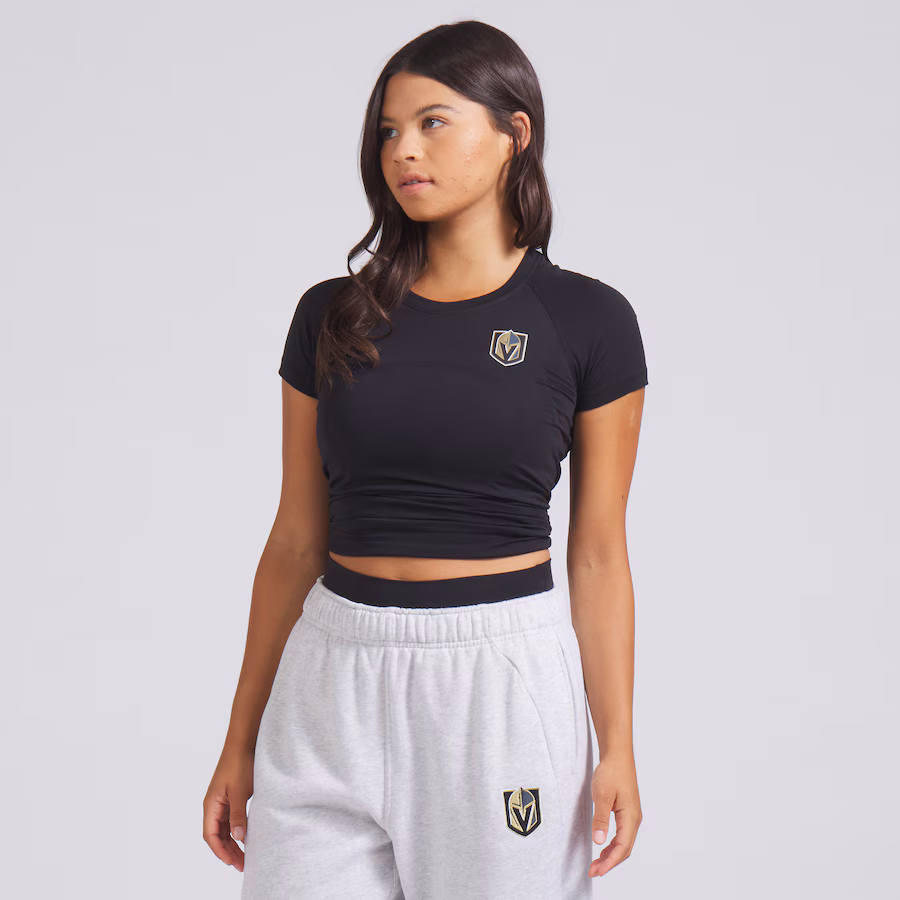 Women's Vegas Golden Knights lululemon Black Swiftly Tech Short-Sleeve Shirt 2.0