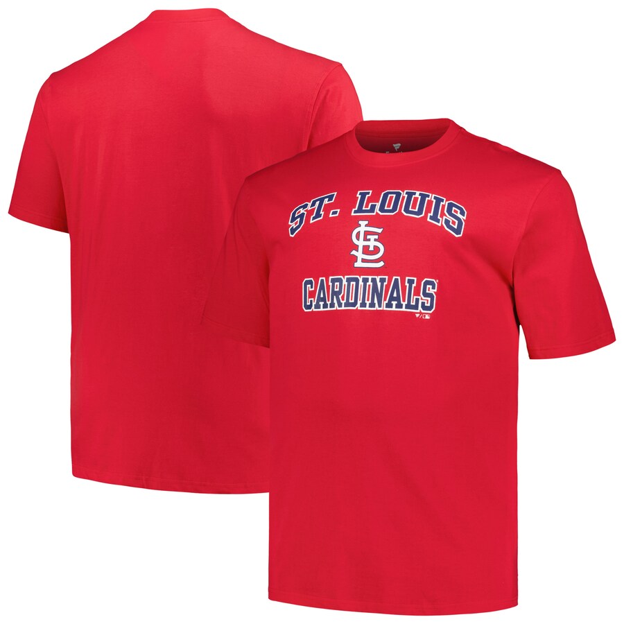 Men's St. Louis Cardinals Profile Red Big & Tall Heart & Soul T-Shirt