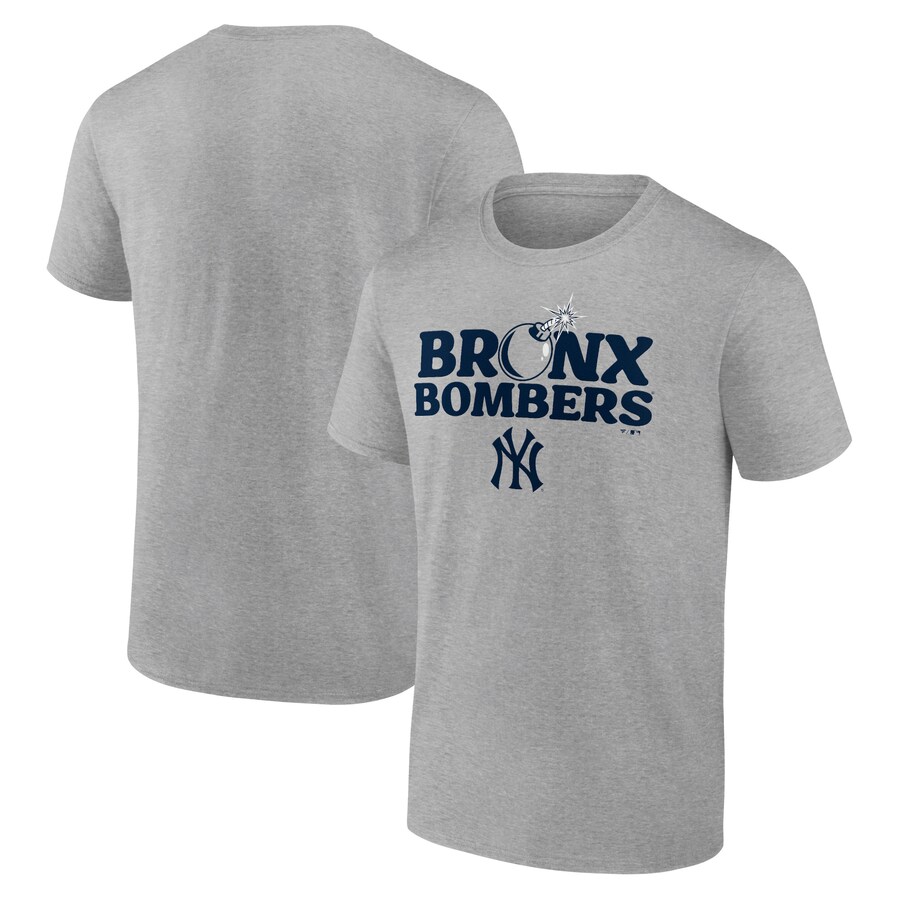 Men's New York Yankees Heather Gray Bronx Bombers T-Shirt