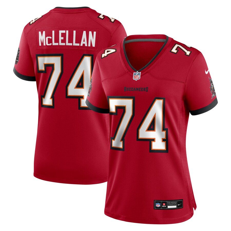 Women's Tampa Bay Buccaneers Tyler McLellan Nike Red Team Game Jersey