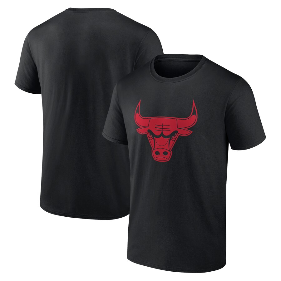 Men's Chicago Bulls Black Taylor Team Logo T-Shirt