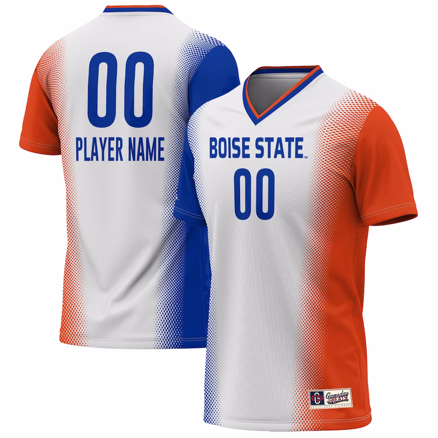 Boise State Broncos GameDay Greats Youth Lightweight Pick-A-Player NIL Women's Soccer Jersey - White