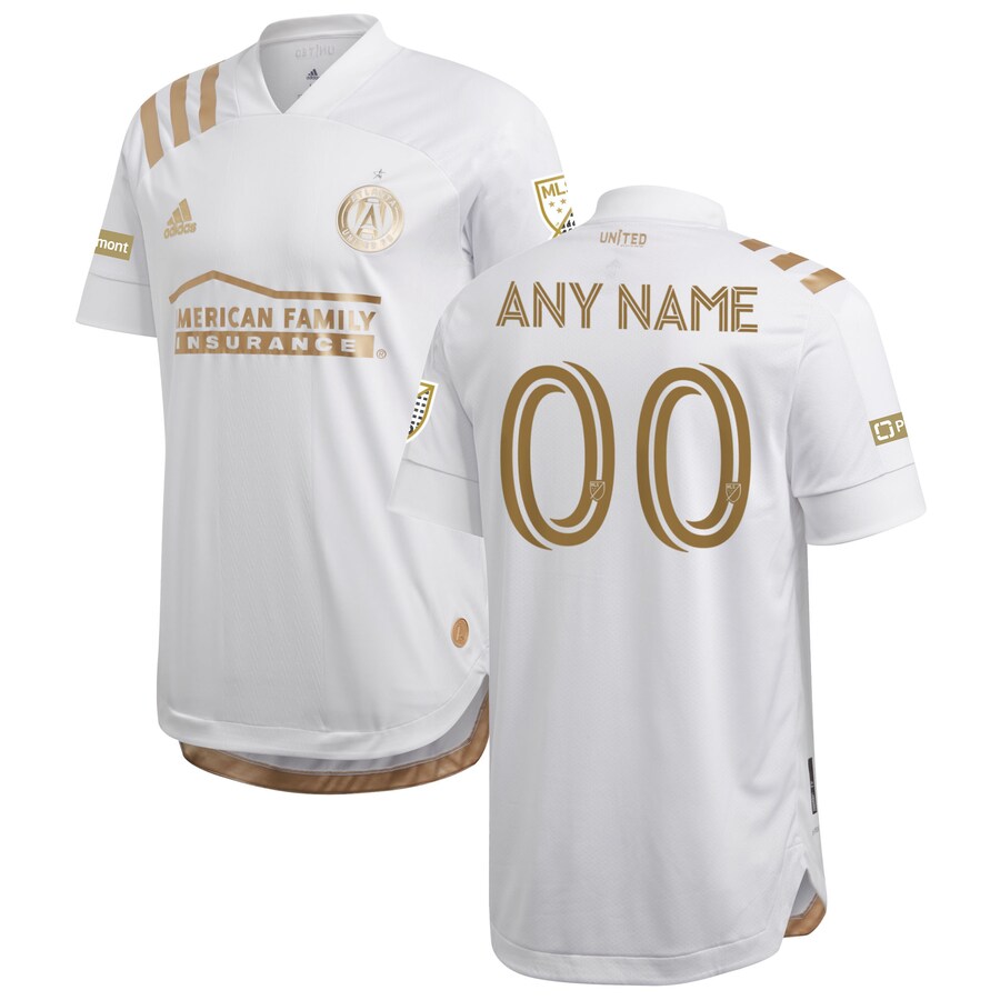 Men's Atlanta United FC adidas White 2020 Kings Custom Authentic Jersey
