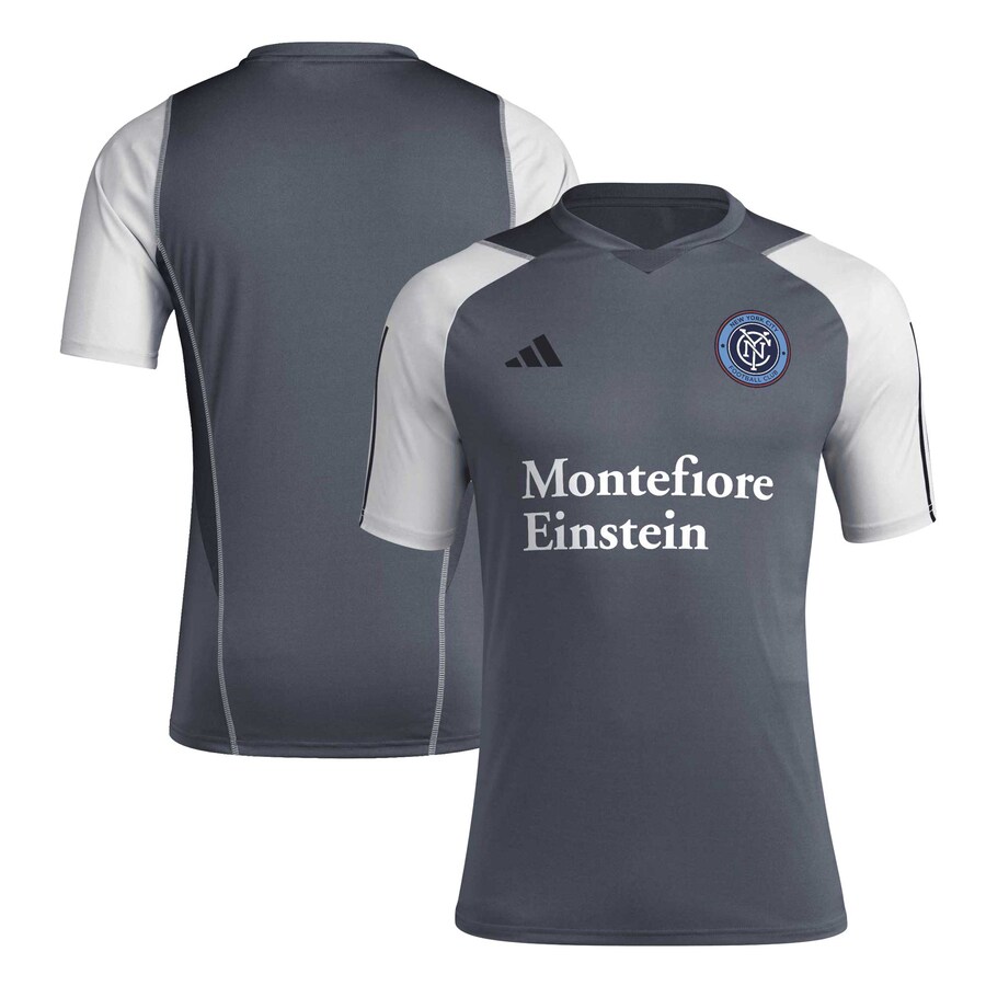 Men's New York City FC adidas Gray 2024 AEROREADY Training Jersey