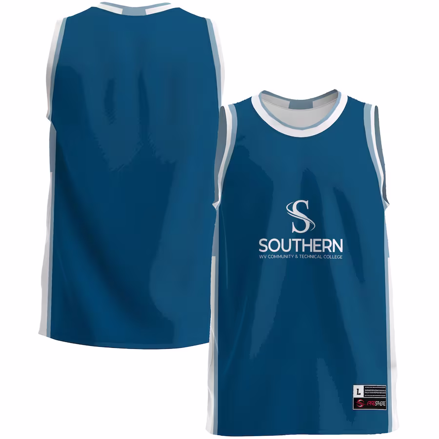 Southern West Virginia Community and Technical College GameDay Greats Youth  Lightweight Basketball Jersey - Blue