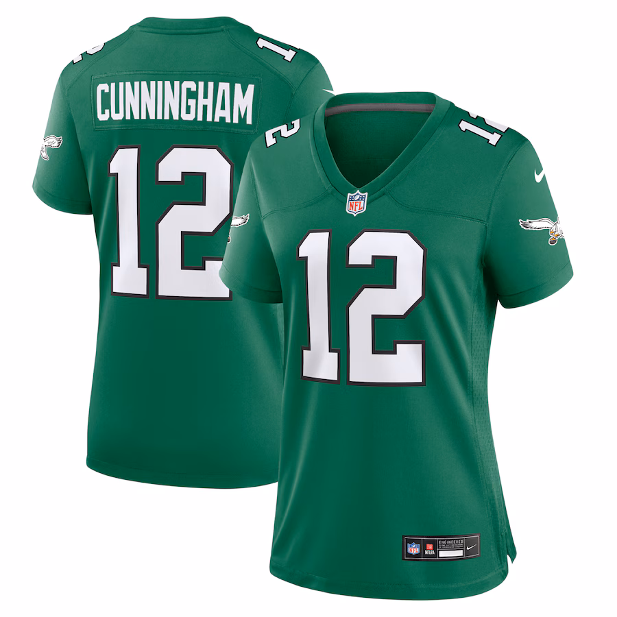 Women's Philadelphia Eagles Randall Cunningham Nike Kelly Green Alternate Game Jersey