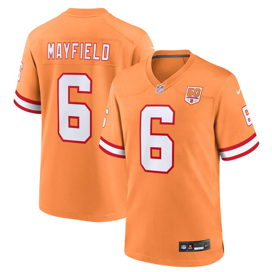 Men's Tampa Bay Buccaneers Baker Mayfield Nike Creamsicle 50th Season Game Jersey