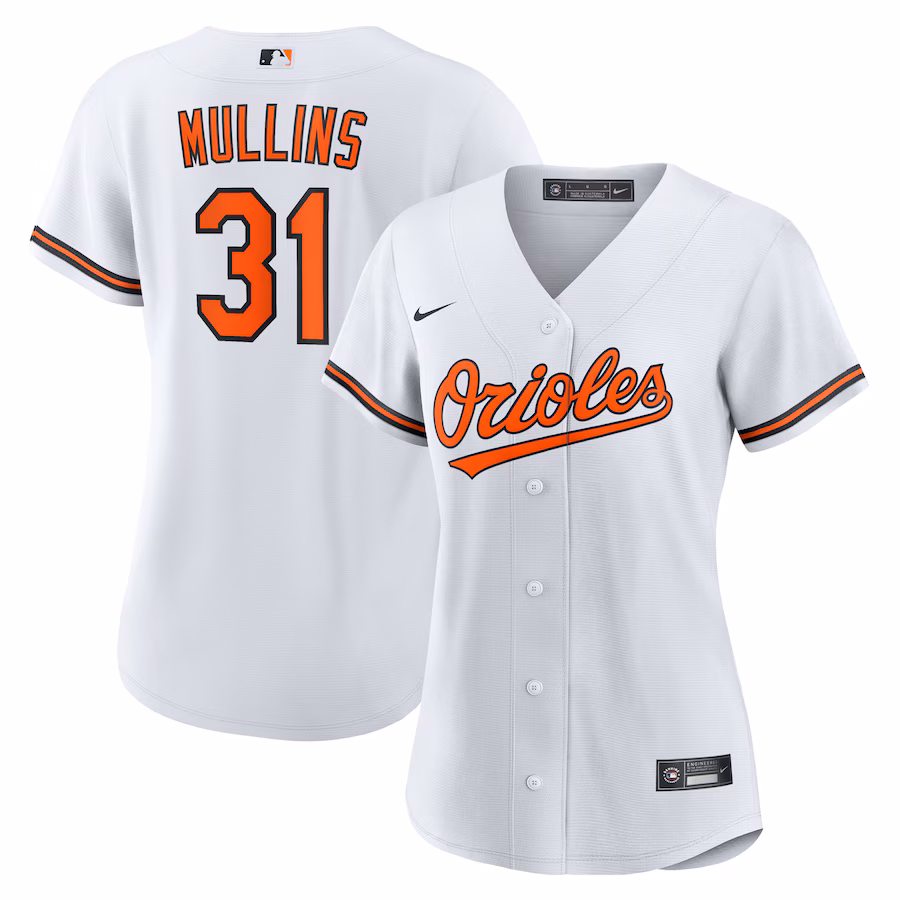 Women's Baltimore Orioles Cedric Mullins Nike White Home Replica Jersey