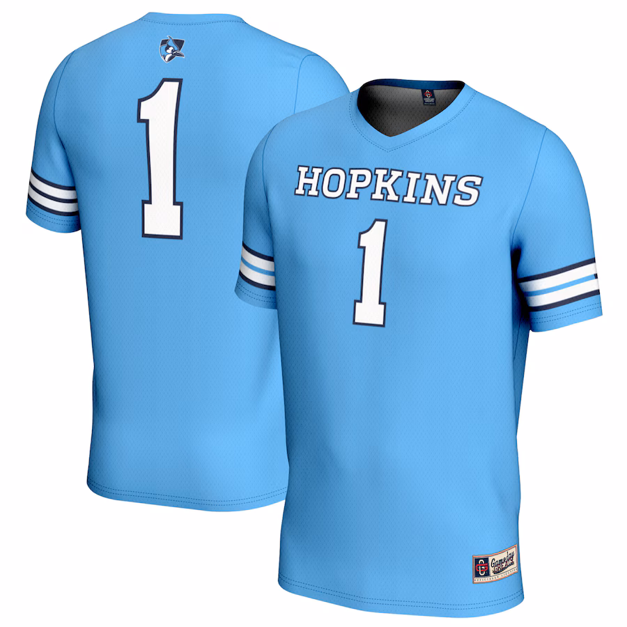 #1 Johns Hopkins Blue Jays GameDay Greats Unisex Lightweight Women's Lacrosse Jersey - Light Blue