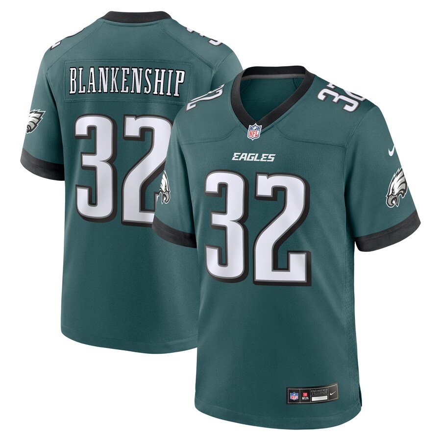Men's Philadelphia Eagles Reed Blankenship Nike Midnight Green Team Game Jersey