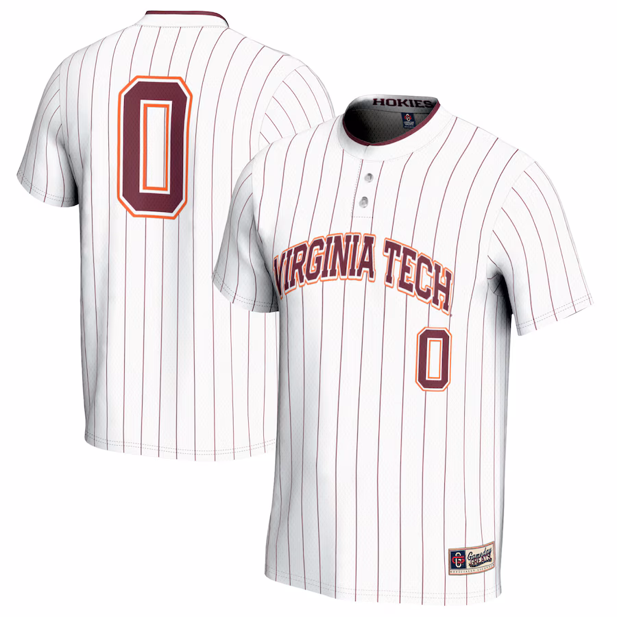Youth GameDay Greats #0 White Virginia Tech Hokies Softball Fashion Jersey