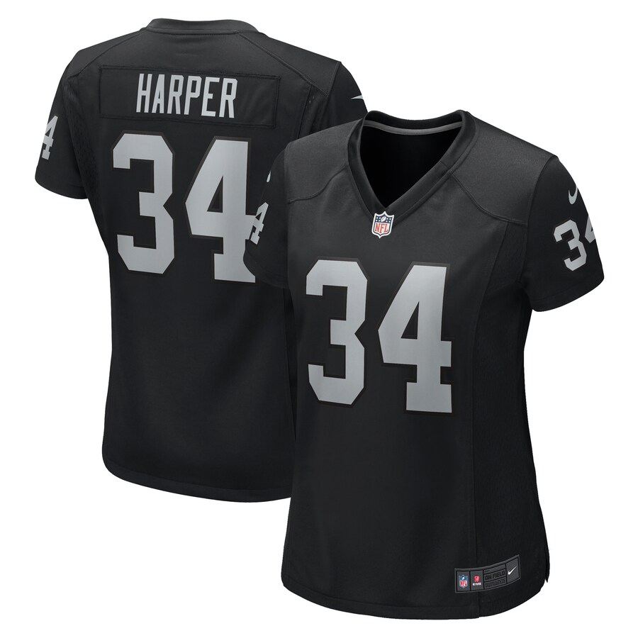 Women's Las Vegas Raiders Thomas Harper Nike Black Game Jersey