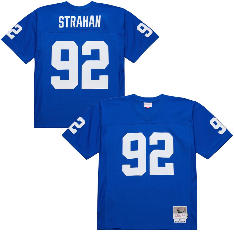 Men's New York Giants Michael Strahan Mitchell & Ness Royal 1994 Legacy Replica Jersey