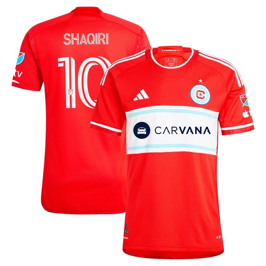 Men's Chicago Fire Xherdan Shaqiri adidas Red 2024 Return To Red Authentic Player Jersey