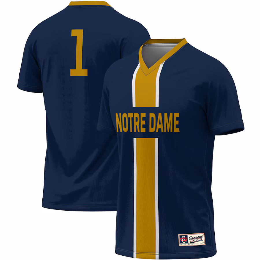 #1 Notre Dame Fighting Irish ProSphere Unisex Lightweight Soccer Jersey - Navy
