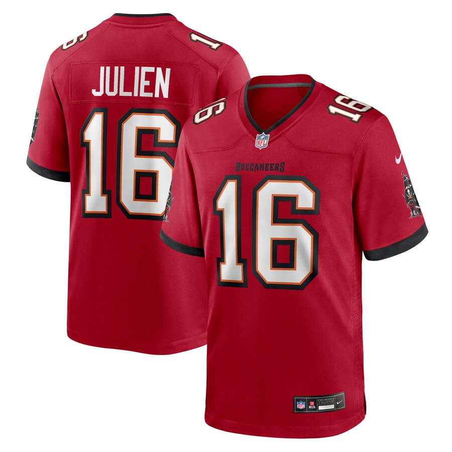 Men's Tampa Bay Buccaneers Jake Julien Nike Red Team Game Jersey