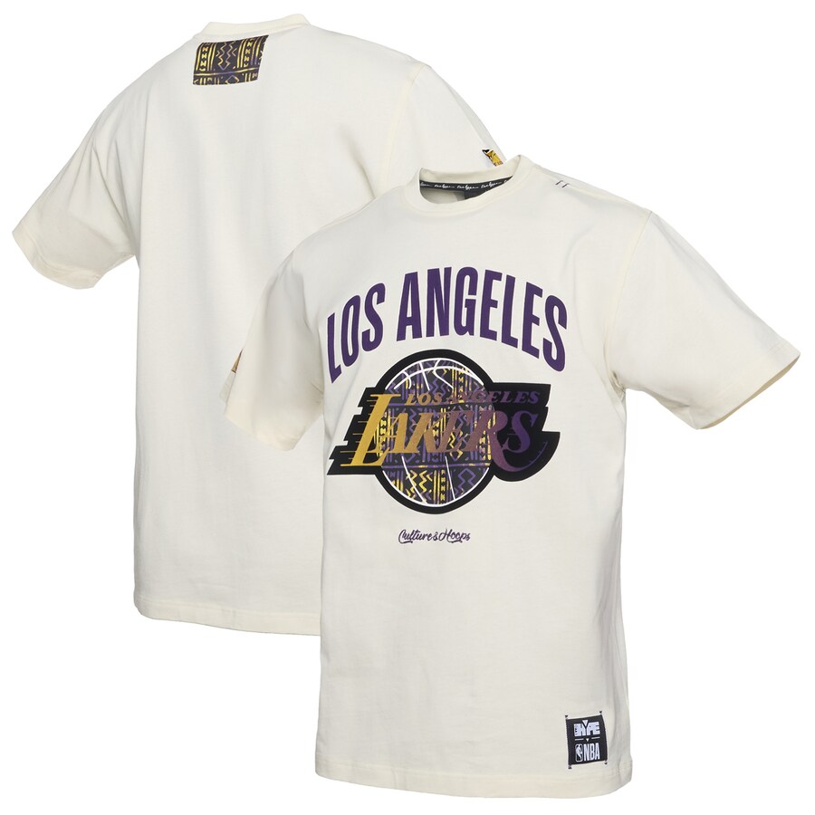Men's Los Angeles Lakers  NBA x Two Hype Cream Culture & Hoops Collection Premium T-Shirt