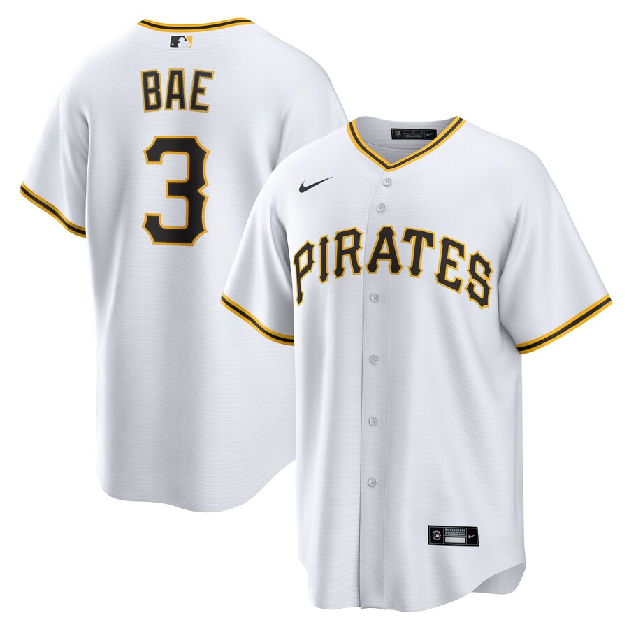 Men's Pittsburgh Pirates Ji-Hwan Bae Nike White Replica Player Jersey