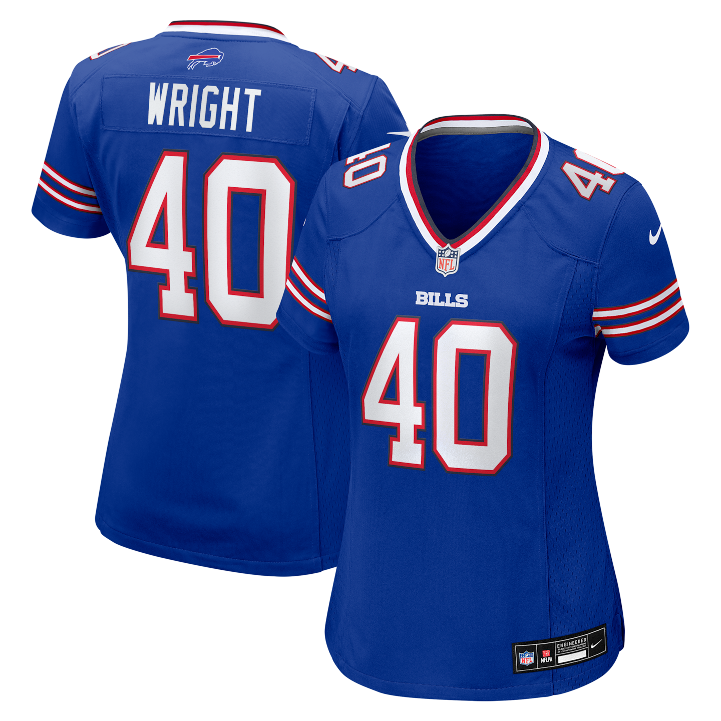 Women's Buffalo Bills Matthew Wright Nike Royal Team Game Jersey