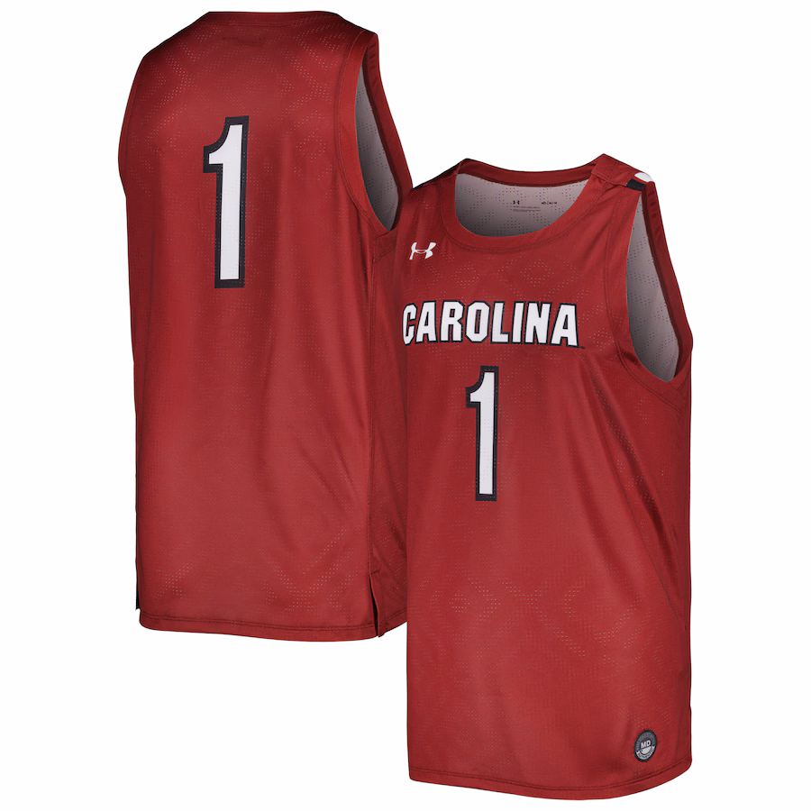 Men's Under Armour Garnet South Carolina Gamecocks Replica Basketball Jersey