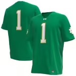 #1 Notre Dame Fighting Irish Under Armour Replica Football Jersey - Kelly Green