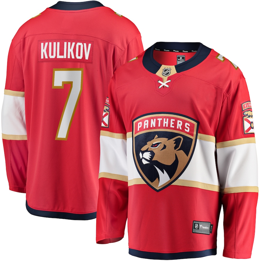 Men's Florida Panthers Dmitry Kulikov Fanatics Red Premier Breakaway Player Jersey