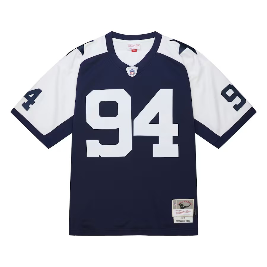 Men's Dallas Cowboys DeMarcus Ware Mitchell & Ness Navy 2011 Alternate Legacy Replica Jersey