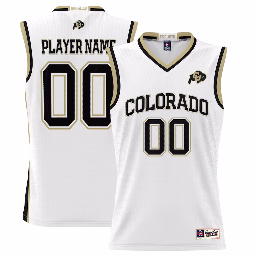 Colorado Buffaloes GameDay Greats Unisex  Lightweight NIL Pick-A-Player Basketball Jersey - White
