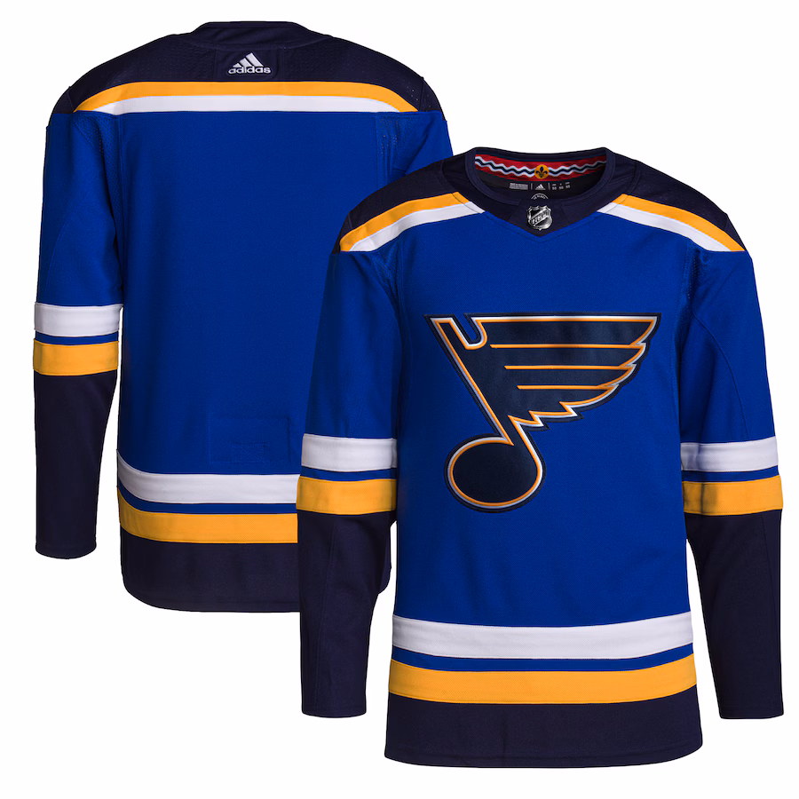 Men's St. Louis Blues adidas Royal Home Authentic Jersey
