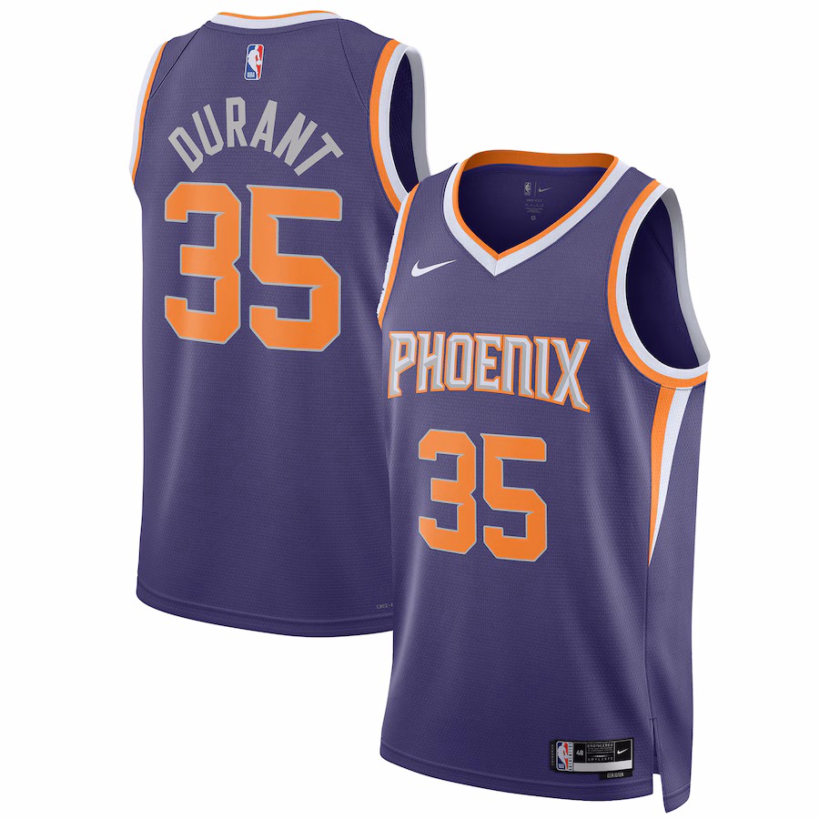 Unisex Phoenix Suns Kevin Durant Nike Purple Swingman Jersey - Icon Edition