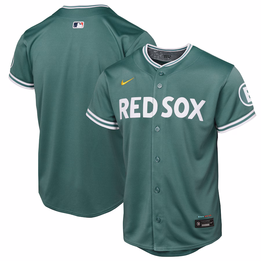 Youth Boston Red Sox Nike Green 2025 City Connect Limited Jersey