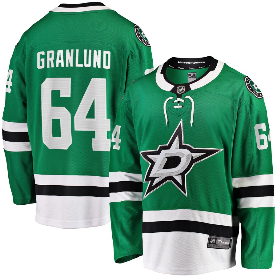 Men's Dallas Stars Mikael Granlund Fanatics Kelly Green Home Breakaway Jersey
