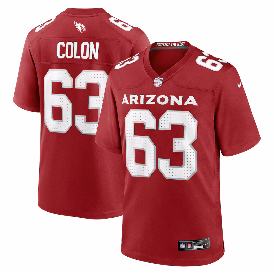 Men's Arizona Cardinals Trystan Colon Nike  Cardinal Team Game Jersey