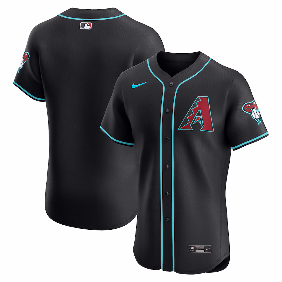 Men's Arizona Diamondbacks Nike Black Alternate Elite Jersey