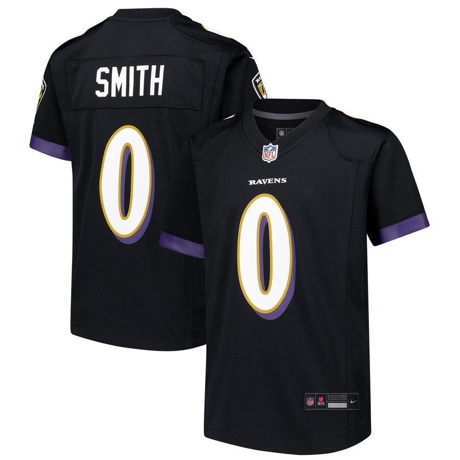 Youth Baltimore Ravens Roquan Smith Nike Black Alternate Player Game Jersey