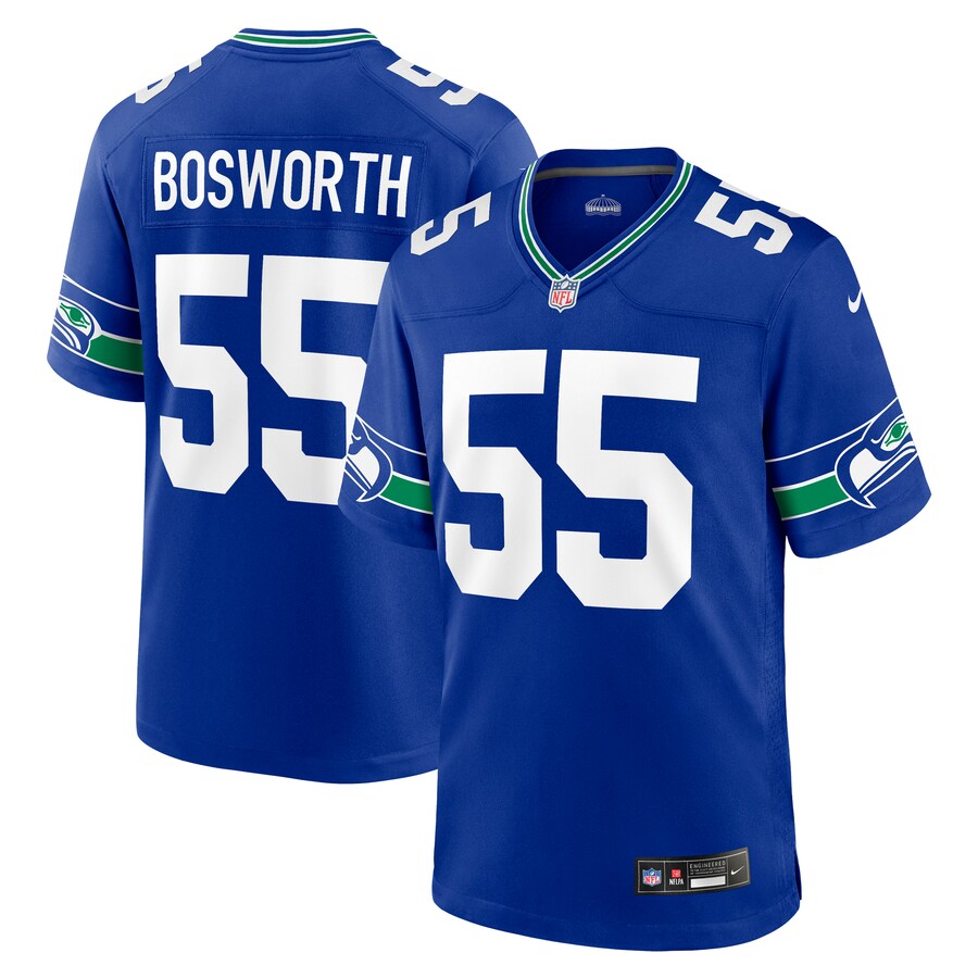 Men's Seattle Seahawks Brian Bosworth Nike Royal Retired Player Alternate Game Jersey