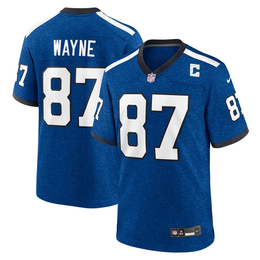 Men's Indianapolis Colts Reggie Wayne Nike Blue Retired Player Alternate Game Jersey