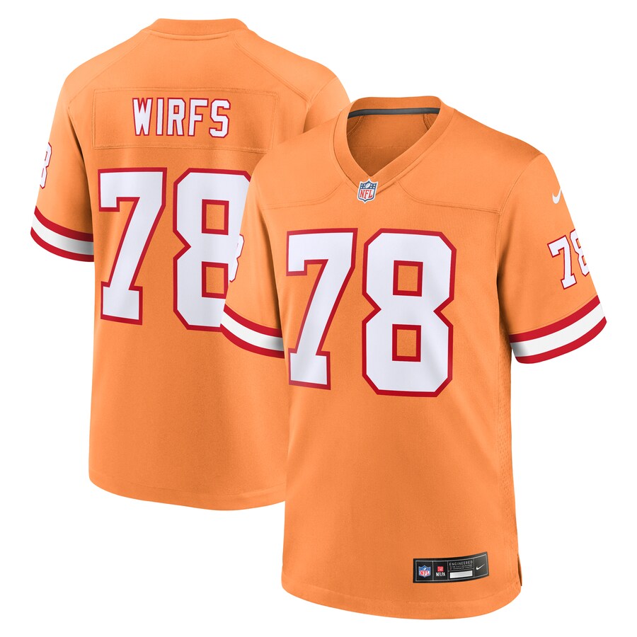 Men's Tampa Bay Buccaneers Tristan Wirfs Nike Orange Alternate Game Jersey