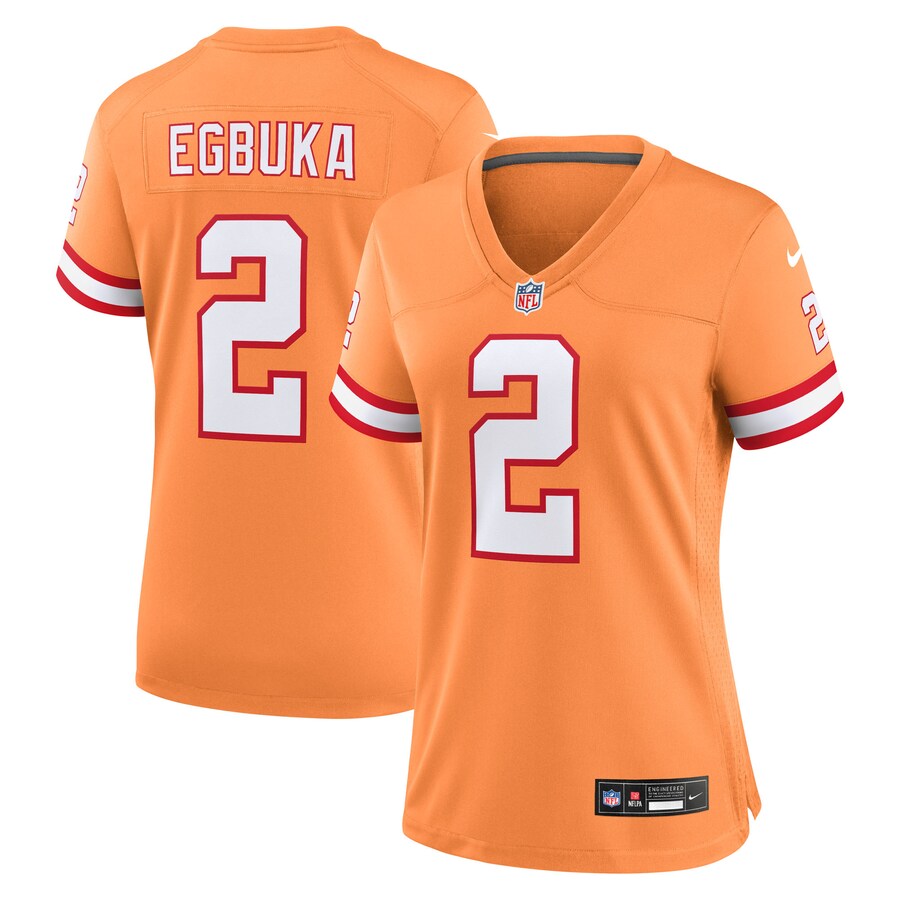 Women's Tampa Bay Buccaneers Emeka Egbuka Nike Creamsicle Alternate 2 Game Jersey