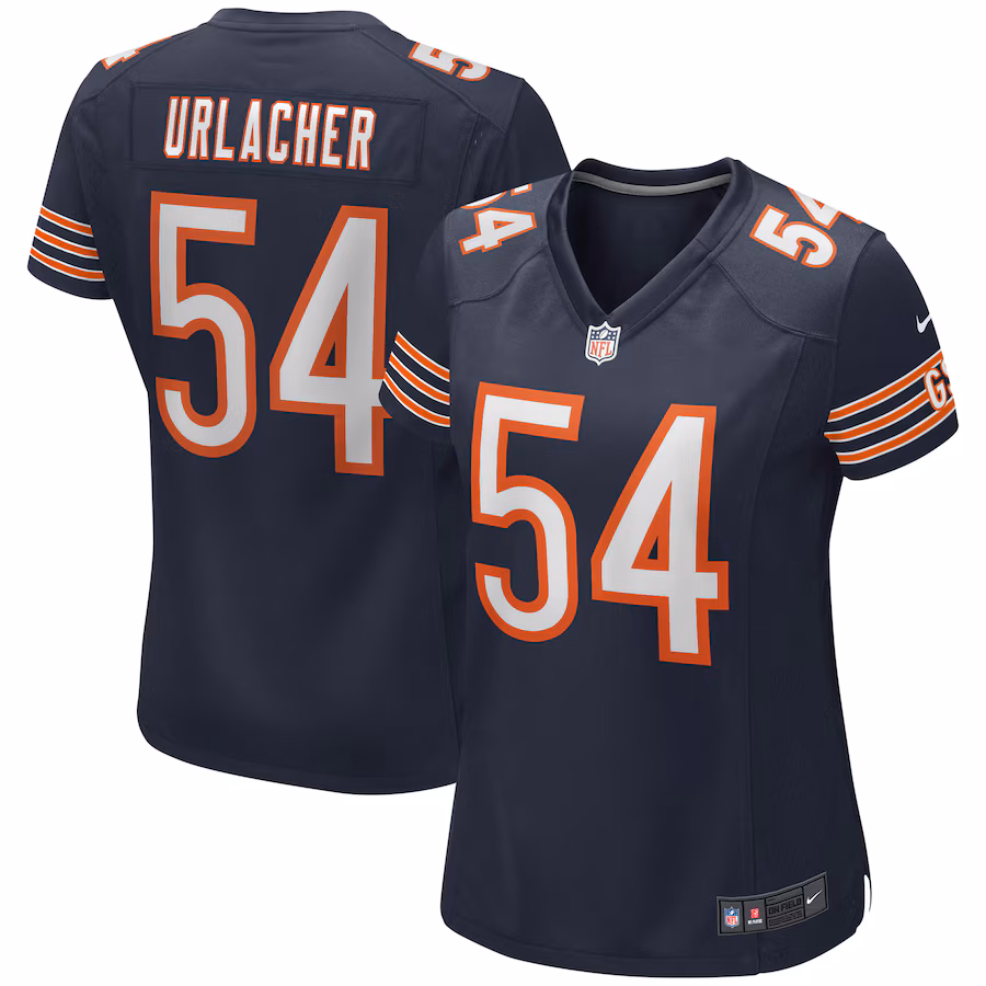 Women's Chicago Bears Brian Urlacher Nike Navy Game Retired Player Jersey