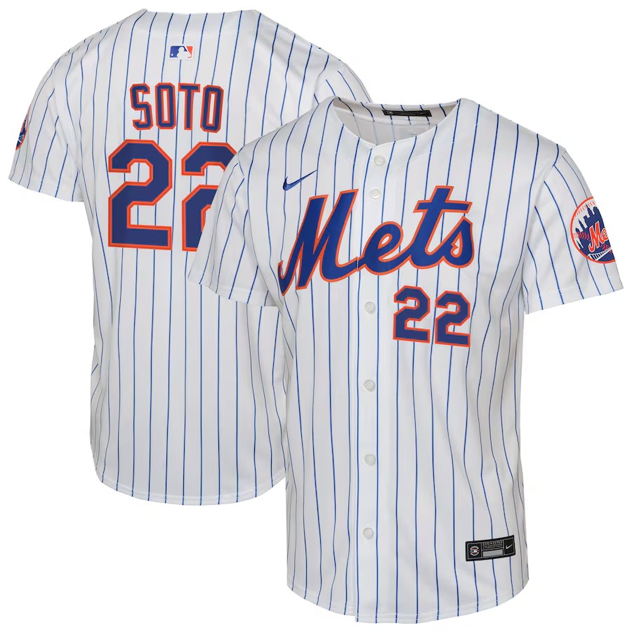 Youth New York Mets Juan Soto Nike White Home Limited Player Jersey