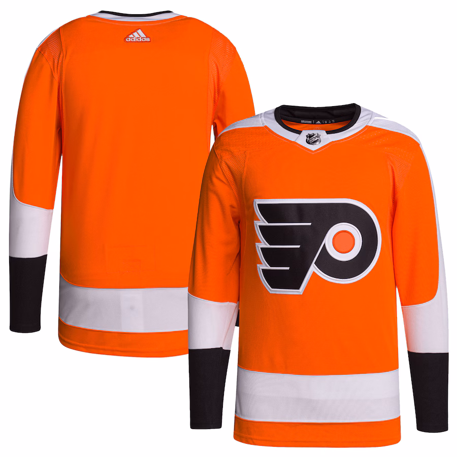 Men's Philadelphia Flyers adidas Orange Home Primegreen Authentic Blank Jersey