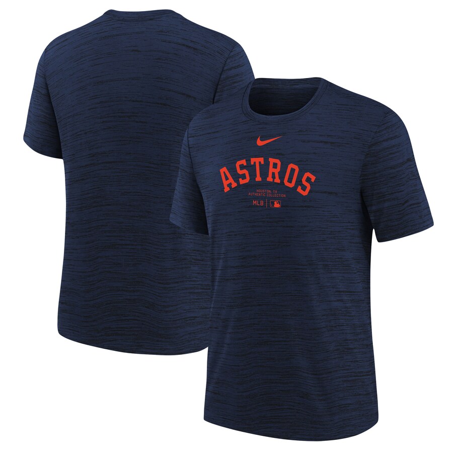 Youth Houston Astros Nike Navy Authentic Collection Practice Performance T-Shirt