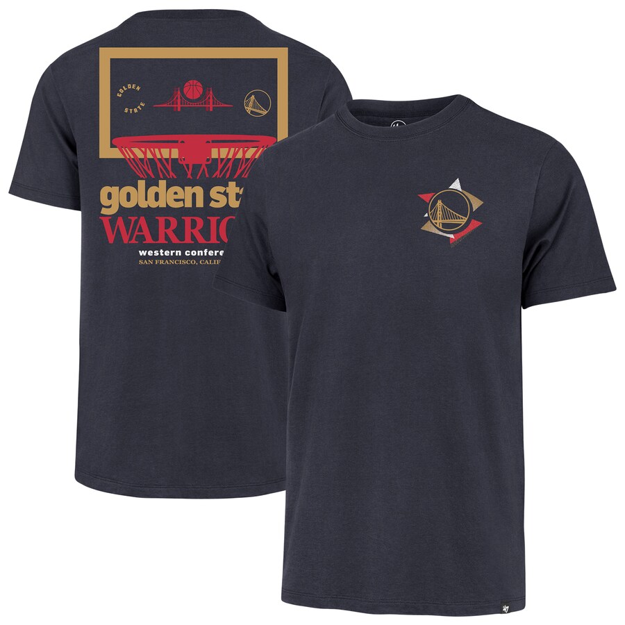 Men's Golden State Warriors  '47 Navy City Edition Backboard Franklin T-Shirt