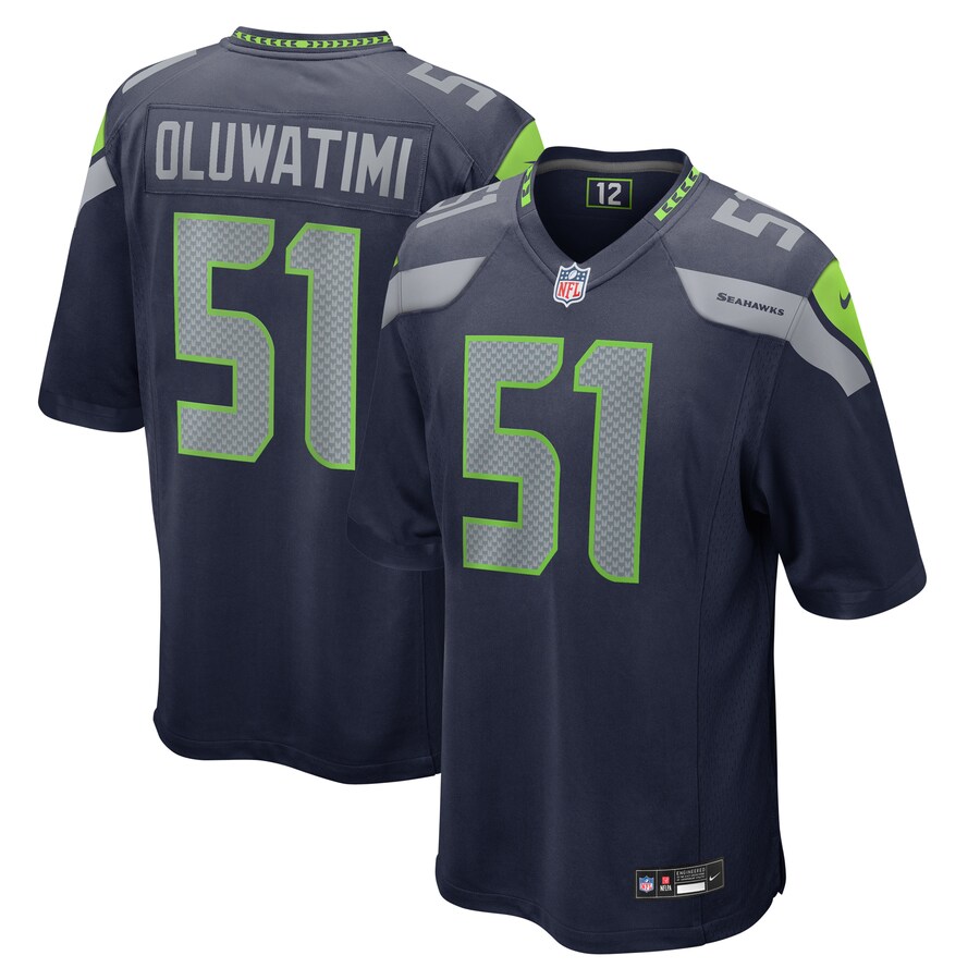Men's Seattle Seahawks Olu Oluwatimi Nike College Navy Game Jersey