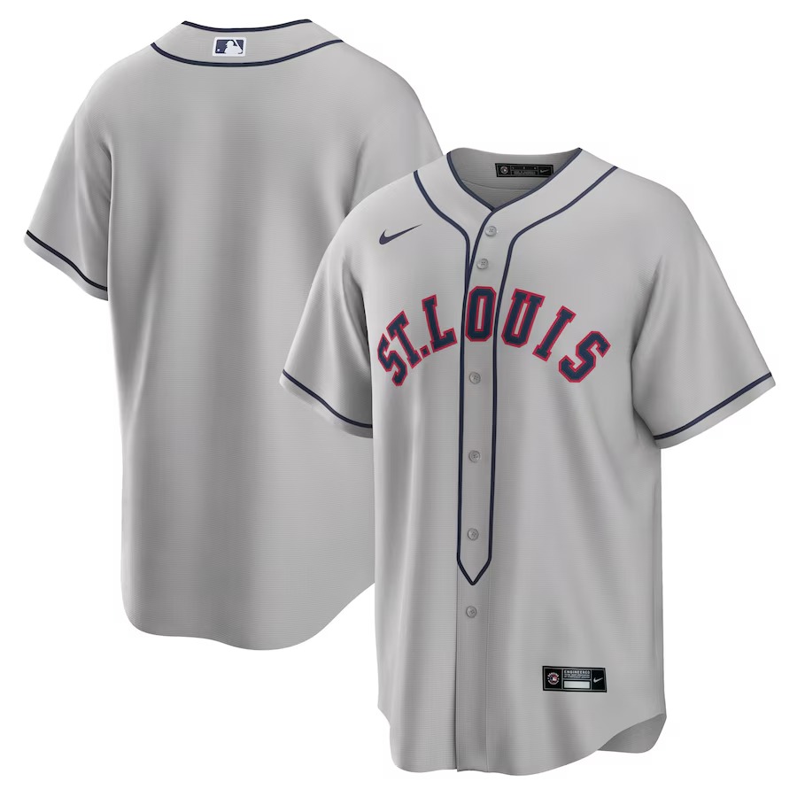 Men's St. Louis Cardinals  Nike Gray 2024 Rickwood Classic Replica Jersey