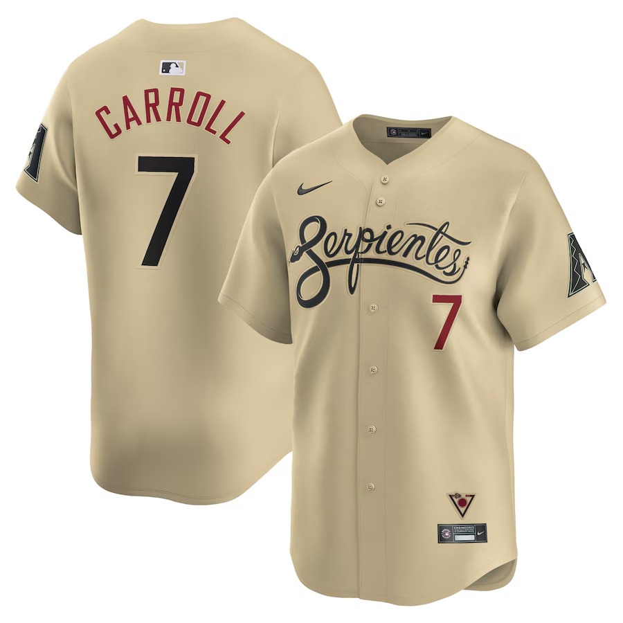 Men's Arizona Diamondbacks Corbin Carroll Nike Sand City Connect Limited Player Jersey